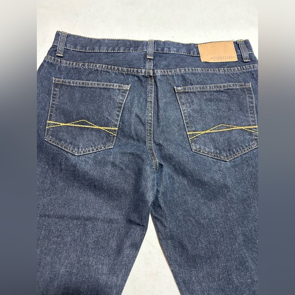 Aeropostale Mens Jeans 33x32 Dark Wash Skinny Fit Straight Mid Rise Stretch - Picture 7 of 8